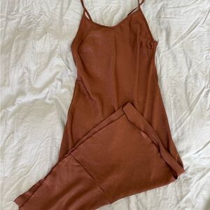 Brown Slip Dress